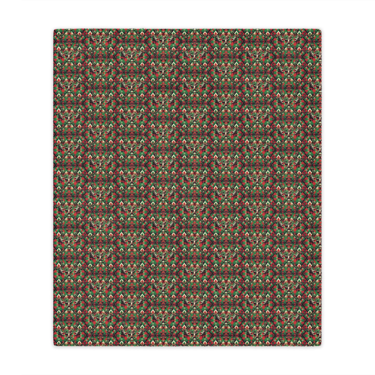 InterPETation Cat Christmas 2023 Minky Blanket