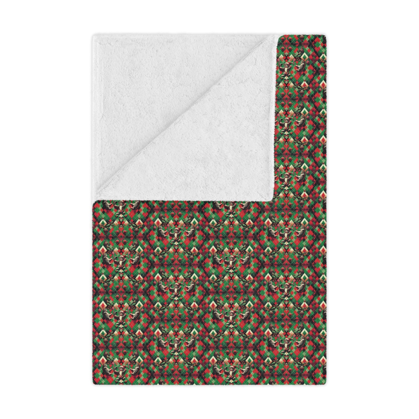 InterPETation Cat Christmas 2023 Minky Blanket
