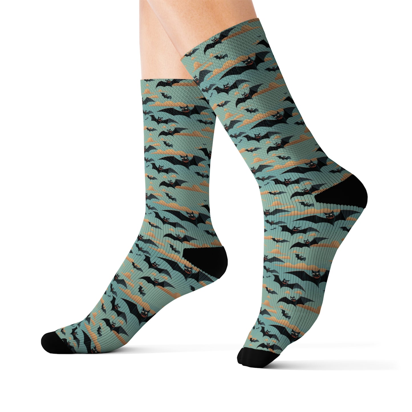 IntePETation Daybreak Bat Wingbeat Men's Socks in Multi-Color