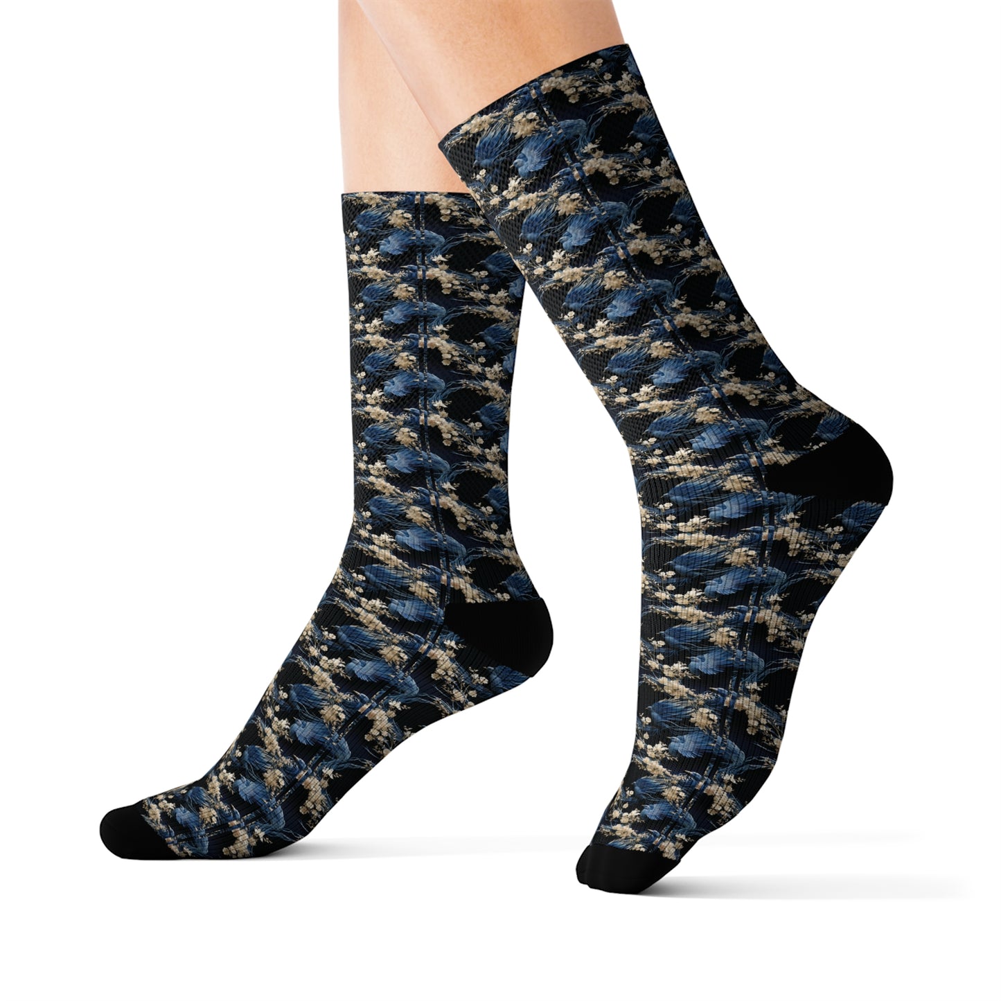 InterPETation Sapphire Songbird Symphony Men's Socks in Multi-Color