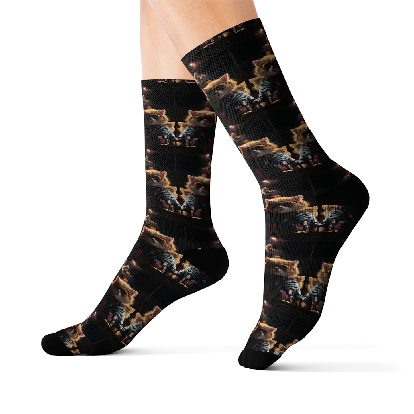 InterPETation Whisker Wubs & Dubstep Digit Men's Socks in Multi-Color