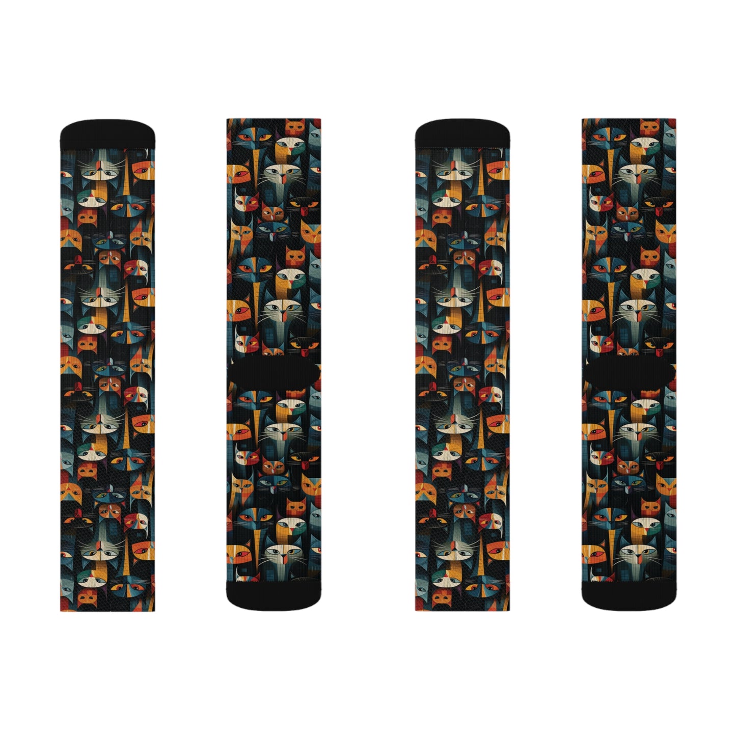 InterPETation Catscraper Skyline Women's Socks in Multi-Color