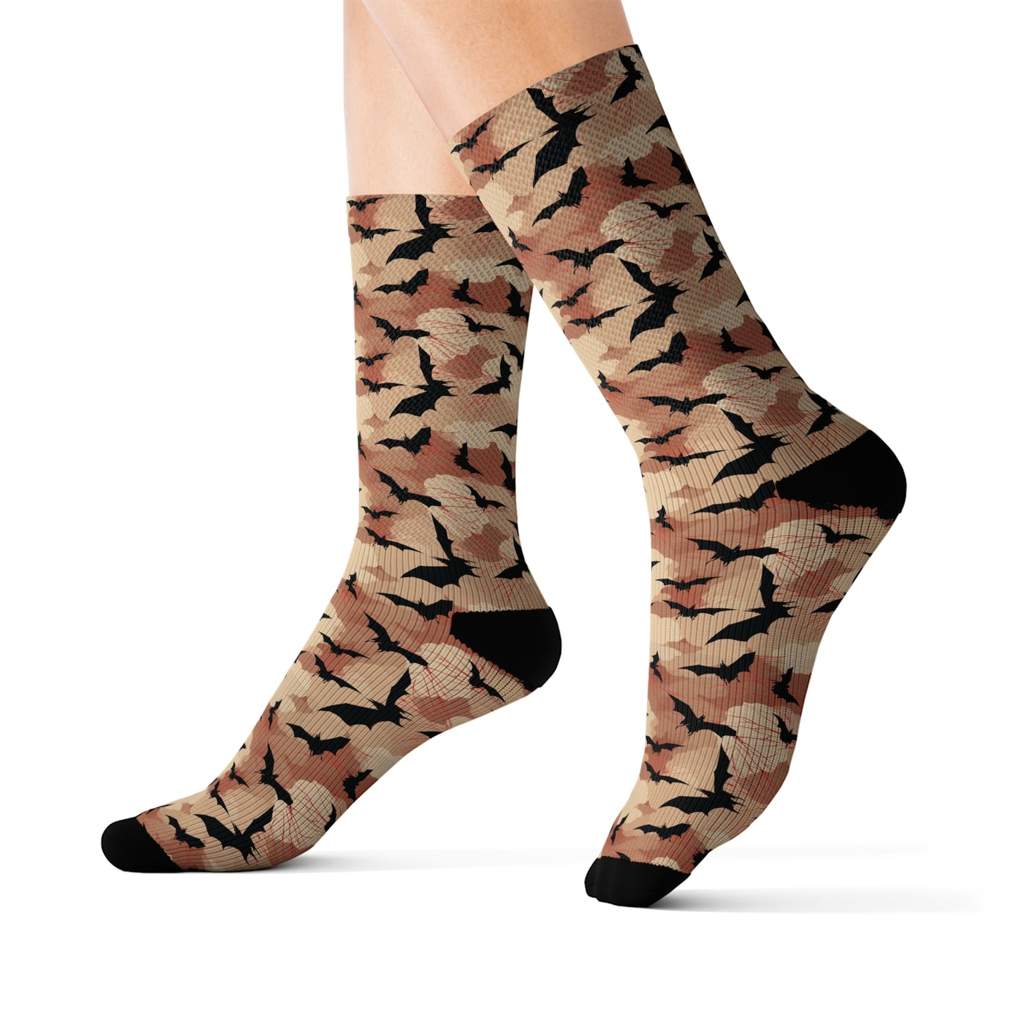 InterPETation Nocturnal Flight Camo Men's Socks in Multi-Color