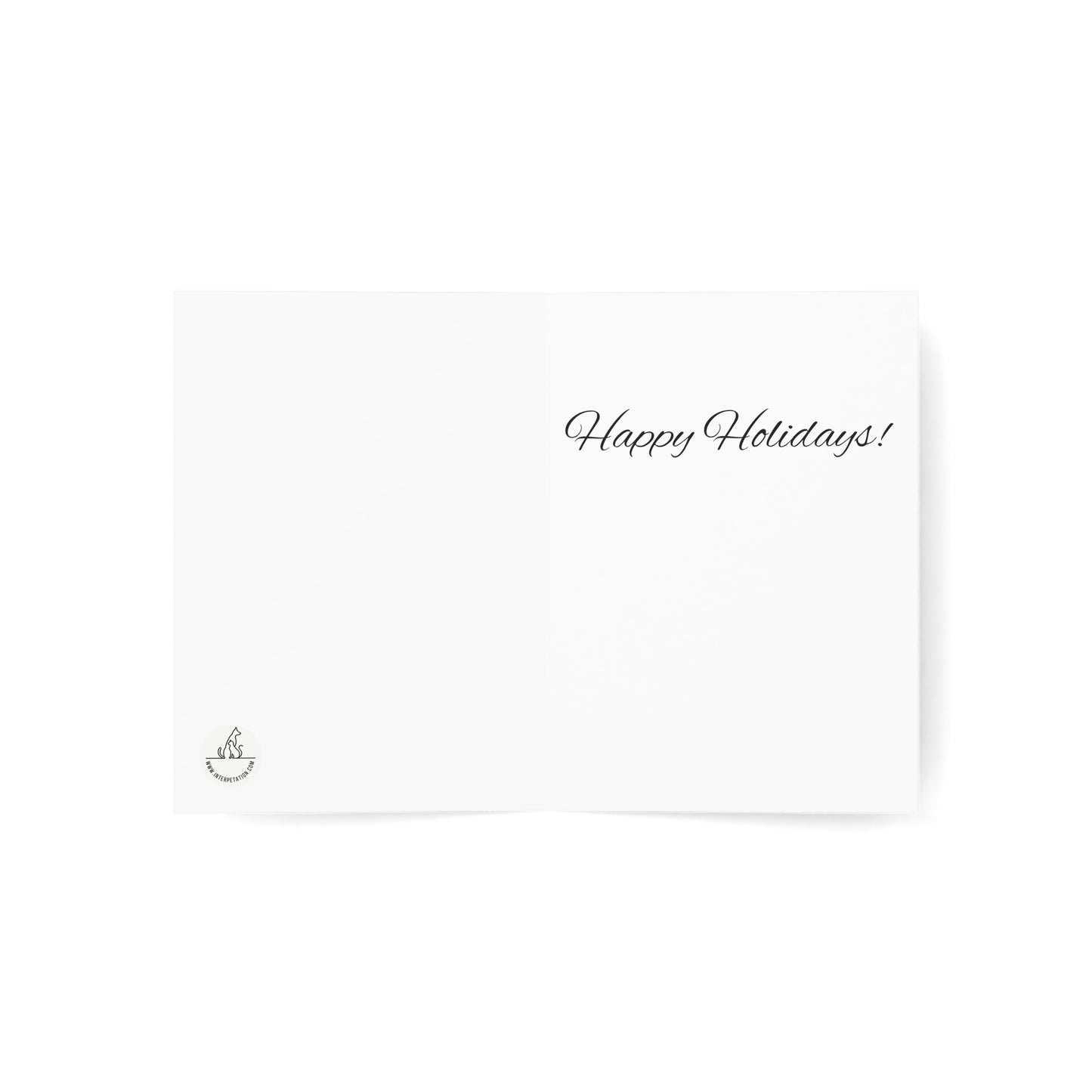 InterPETation Christmas Dog 2023 Greeting Cards (1, 10, 30, and 50pcs)