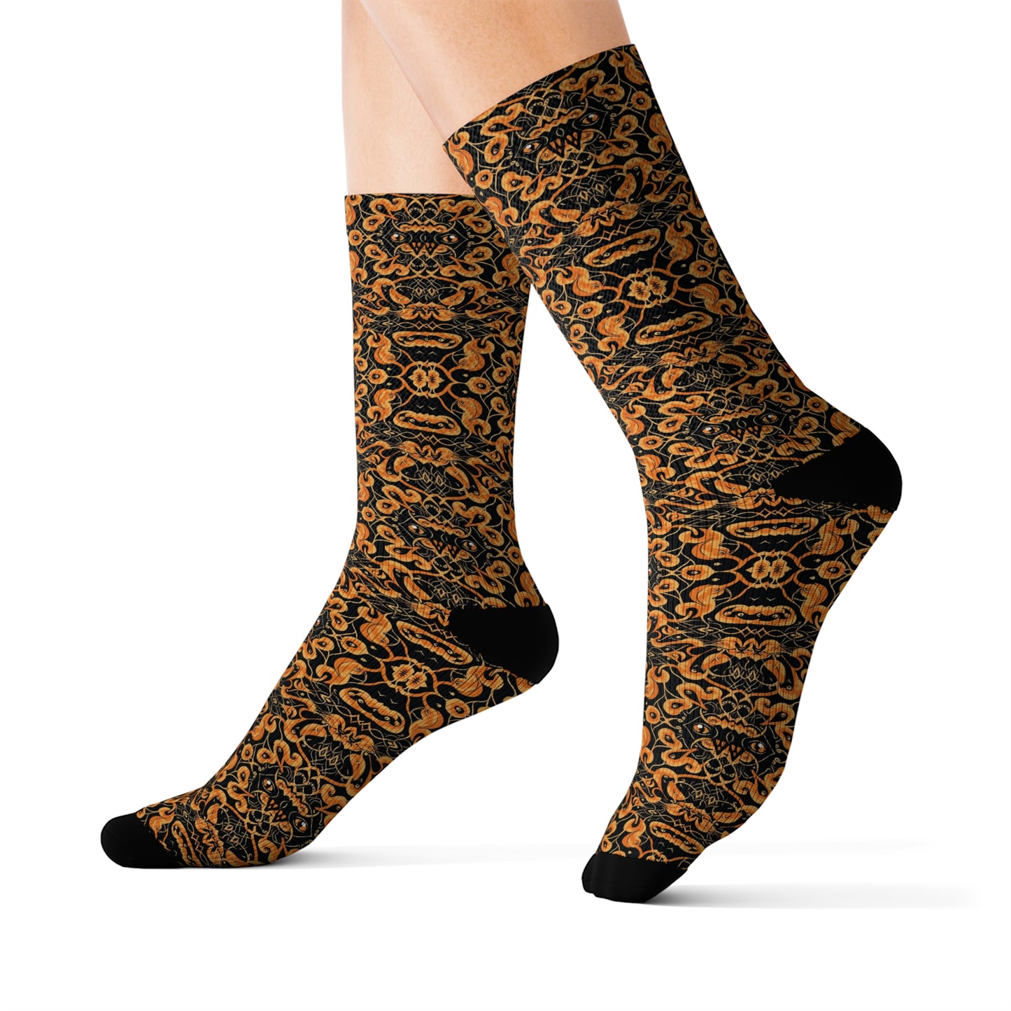 InterPETation Halloween Dream Driftclaw Digits Men's Socks in Multi-Color