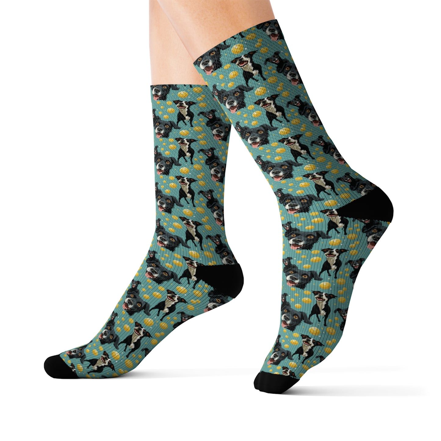 InterPETation Deuce & Dog Delights Men's Socks in Multi-Color