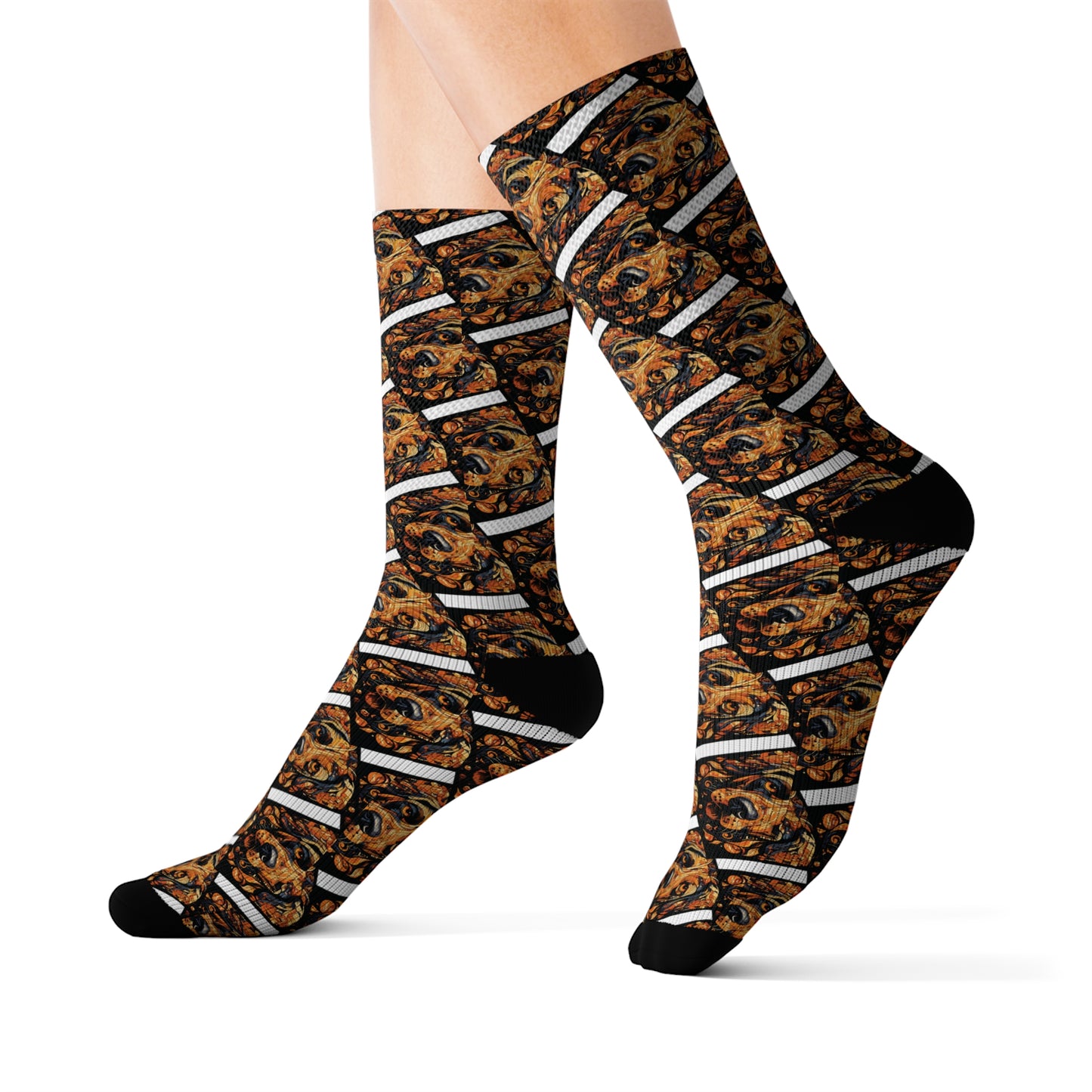 InterPETation Halloween WoofWound Wraps Men's Socks in Multi-Color